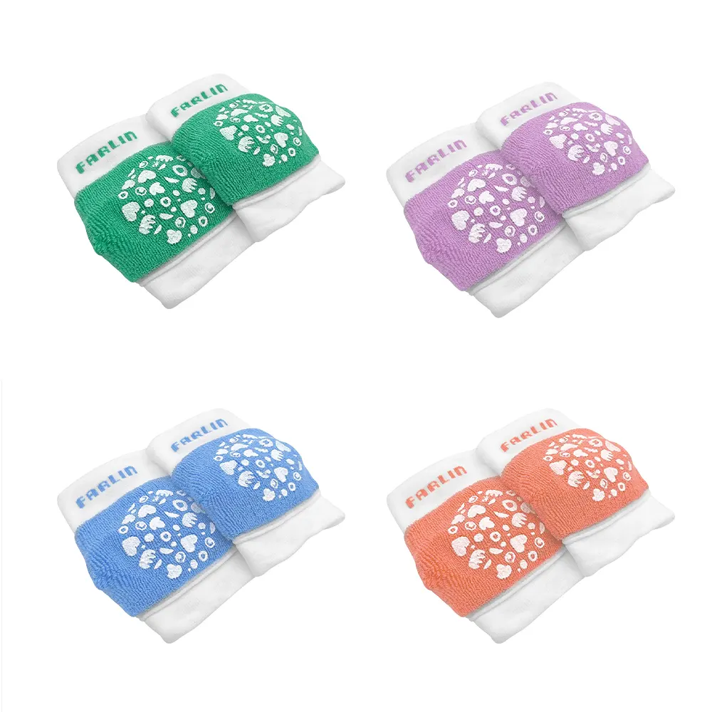 Farlin Childrens Knee Pads BF-305 blue peach green purple