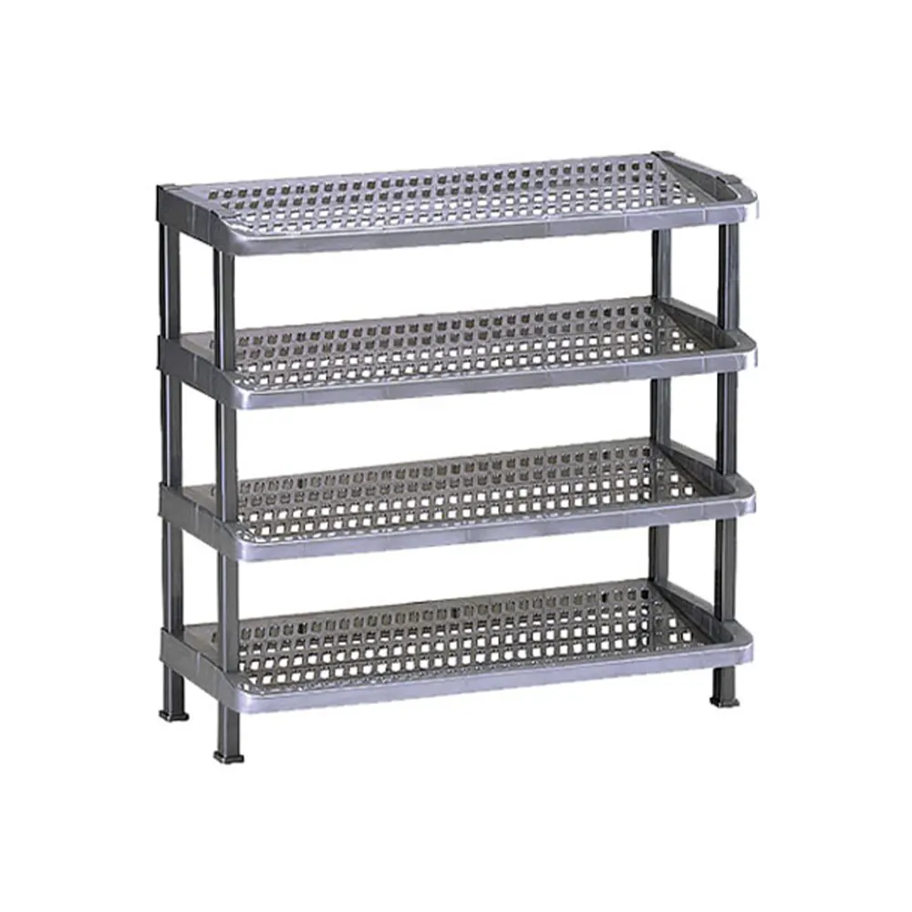 Lion Star Maxi Foldable Plastic Shoe Rack 4 Stacks