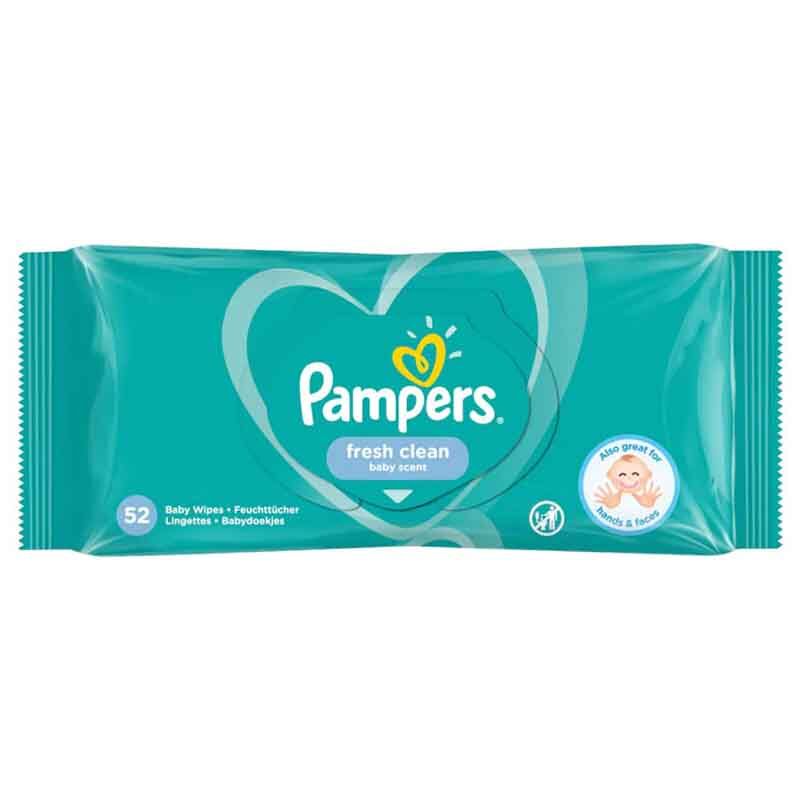 PAMPERS BABY WIPES FRESH CLEAN SCENT 52PC