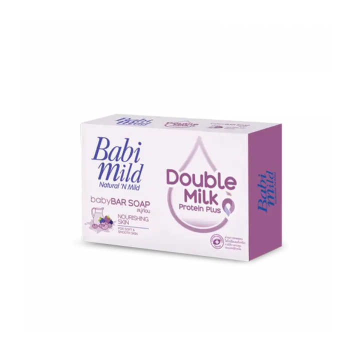 babi mild double milk baby soap