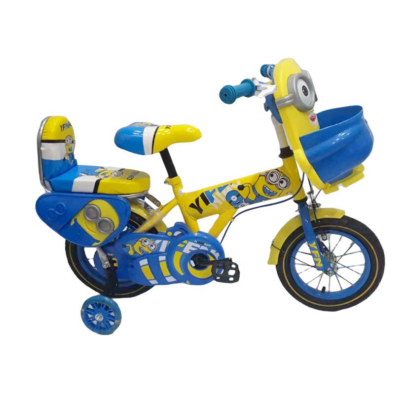 Kids Bicycle 12″ 4 Wheels – Minnions