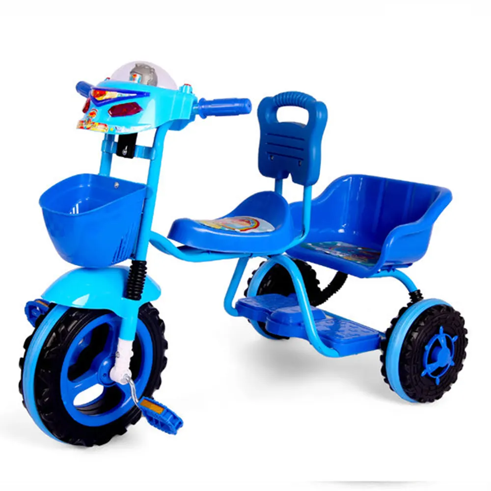Twin Seater Tricycle – Blue T-904