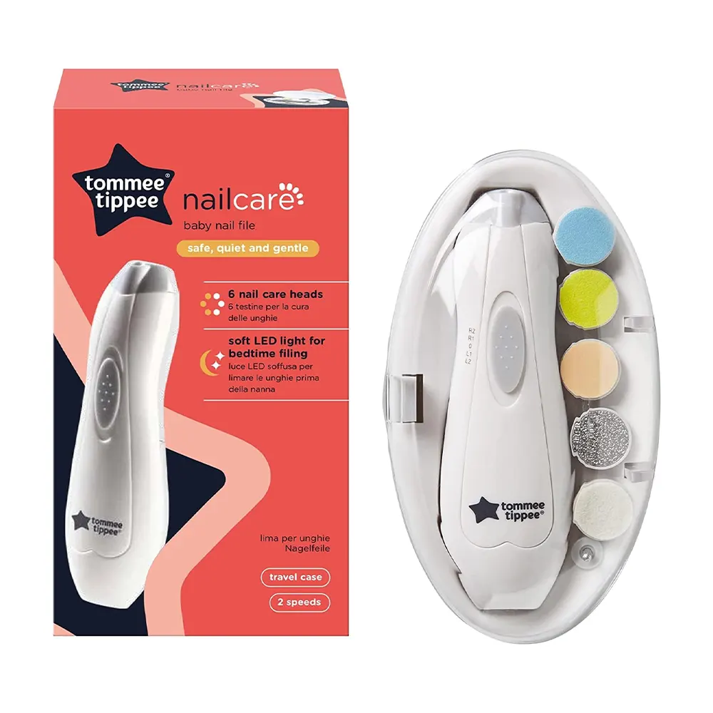 Tommee Tippee Electric Baby Nail File – Safe & Gentle Nail Trimmer 423772