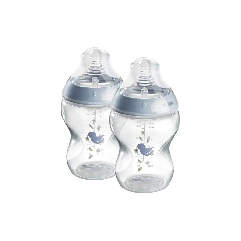 Tommee Tippee Natural Start Decorated Feeder 260ml 2PK – Blue 427016