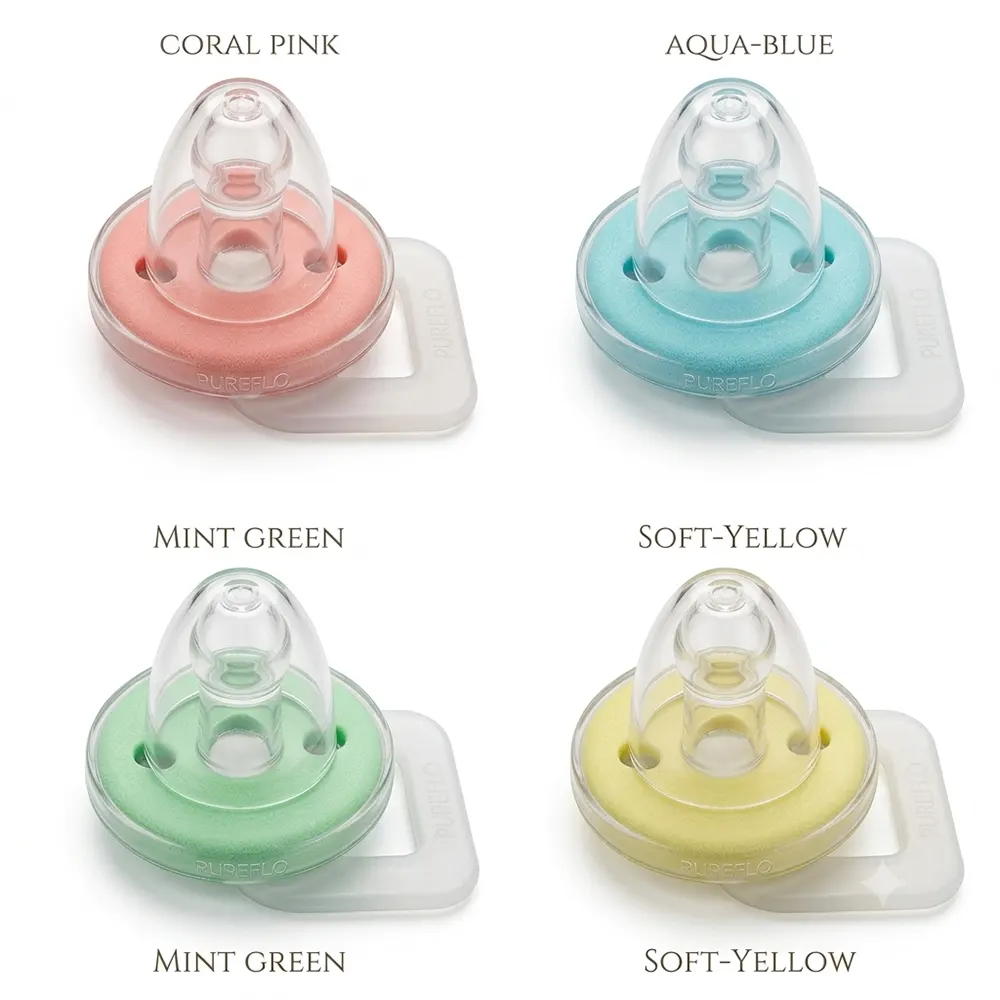 Camera Baby Pacifier With Cap – Silicone Soother for Newborns (Assorted Colors) – 2 Pack